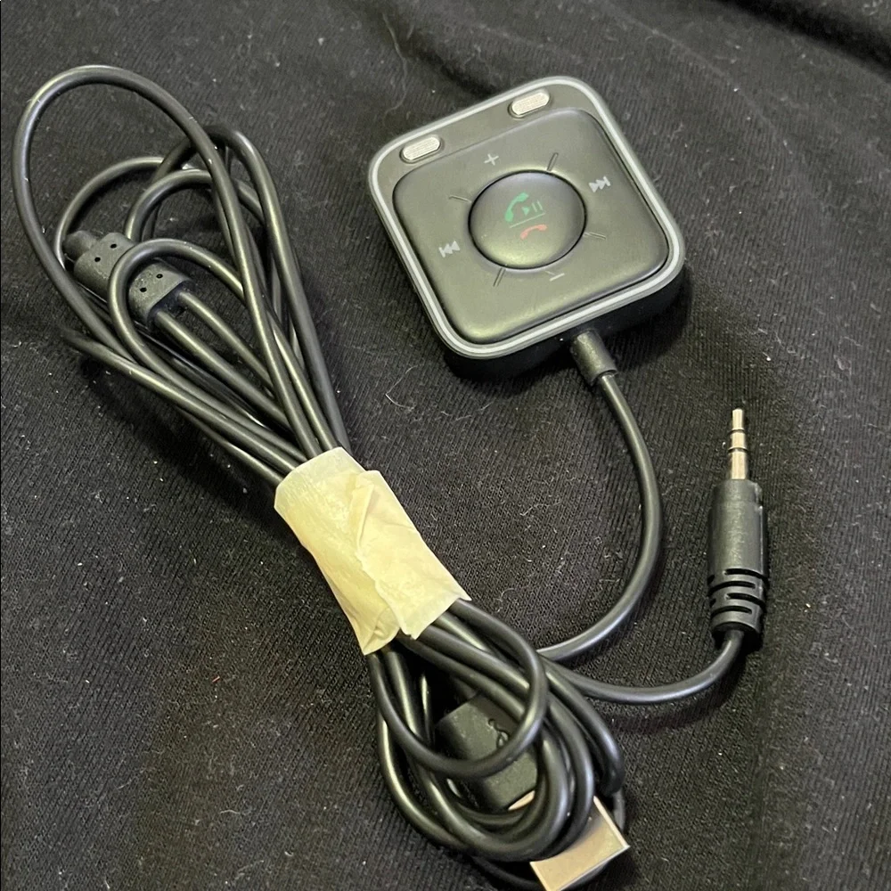 Sleek Black Wearable Charger with Control Buttons